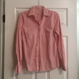 Two Banana Republic fitted dress shirts